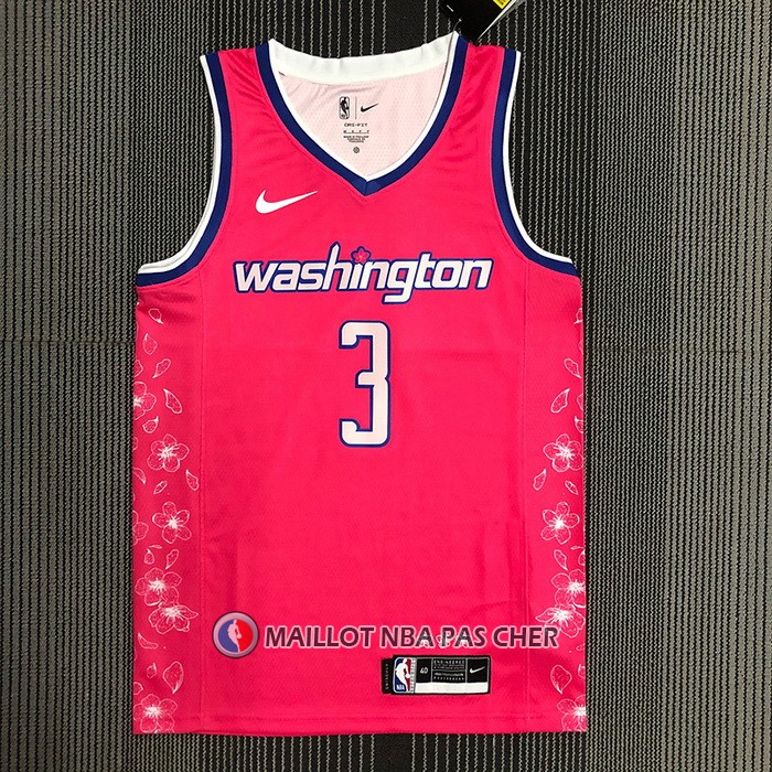 Maillot Washington Wizards Bradley Beal NO 3 Ville 2022-23 Rosa